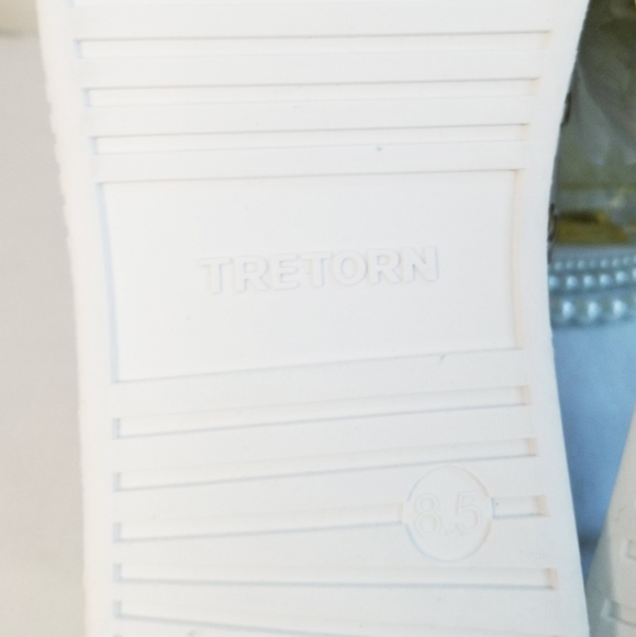 NWT Tretorn Nylite Plus Sneakers Leather Upper White with Animal Print Details - Picture 10 of 16